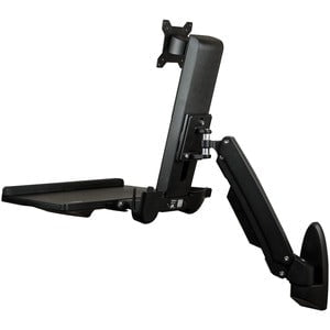 StarTech.com Wall Mount Workstation, Full Motion Standing Desk, Ergonomic Height Adjustable Monitor & Keyboard Tray Arm, For VESA Display - Height Adjustable - 1 Display(s) Supported - 86.4 cm (34") Screen Support - 10.52 kg Load Capacity - 75 x 75, 100 x IM4132442