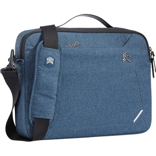 STM Goods Myth Carrying Case Briefcase for 15" to 16" Laptops, Slate Blue, Water Resistant, Moisture Resistant - Fabric, Polyester Body, Handle, Shoulder Strap IM4213351
