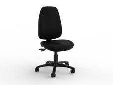 Strauss 3 Lever Black Leather Task Chair KG_S3H_L__ASS