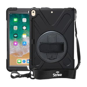 Strike Apple iPad Pro 10.5" Rugged Case with Hand Strap & Lanyard Shoulder Strap IM6096975
