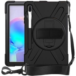 Strike Rugged Carrying Case Samsung Galaxy Tab S6 Tablet - Dust Resistant, Dirt Resistant, Shock Resistant, Scratch Resistant, Dent Resistant, Shock Proof, Drop Resistant, Bump Resistant, Damage Resistant, Impact Resistant - Hand Strap, Lanyard Strap, Sho IM5176382