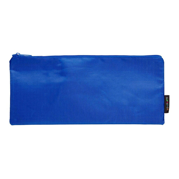 Supply Co Pencil Case Long Flat Blue 34x15cm FPPC-LONGBL