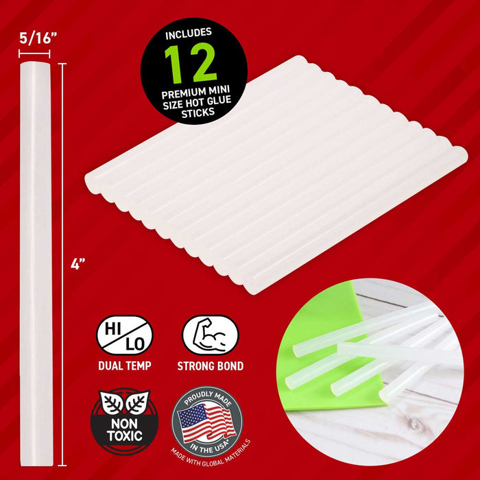 Surebonder All Purpose Temperature Mini Size Glue Stciks 4" x 12's Pack CXSUREDT12W
