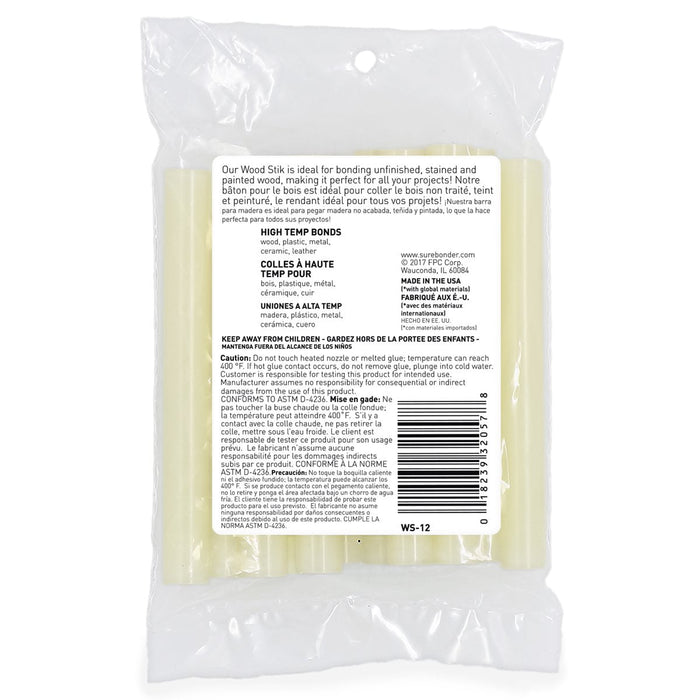 Surebonder Full Size Wood Glue Stiks 4" x 12's Pack CXSUREWS12