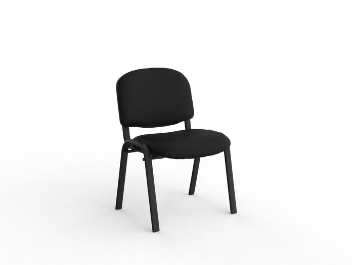 Swift Conference Chair & Visitor Chair, Black PU Seat & Back, Assembled KG_SWT_B__ASS