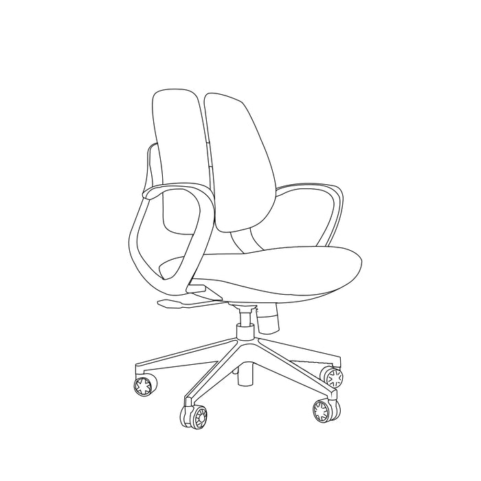 Sylex SPLITZ Mid Back Office Chair SY-FSSPLMBBK