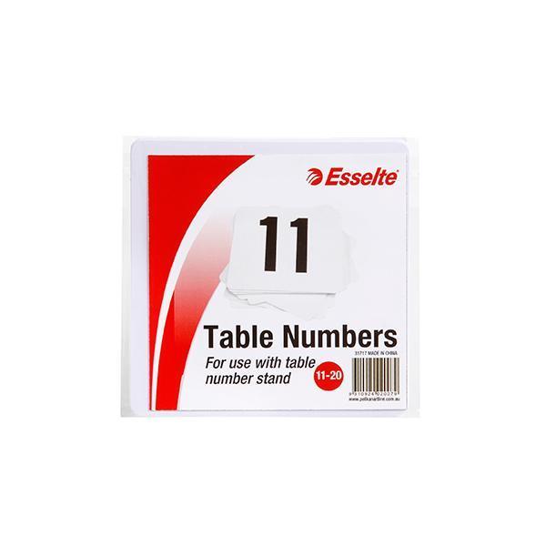 Table Numbers 11 to 20 White AO31717