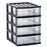 Taurus Desk Organiser 4 Drawer A4 Charcoal CX384228