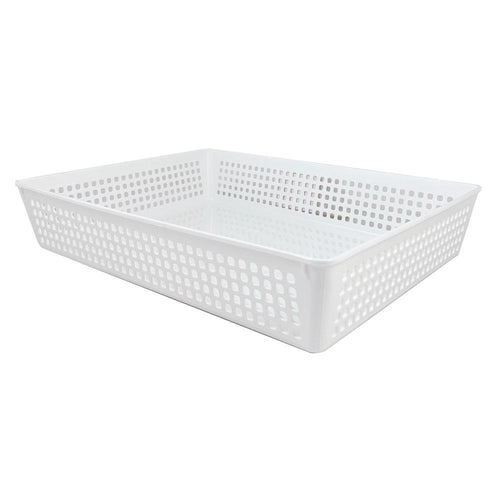 Taurus Large Basket Tray White | Containers & Storage — Discount Office