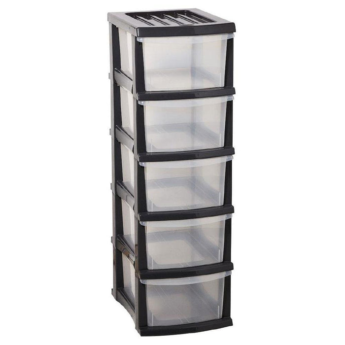 Taurus Storage Organiser 5 Drawer Grey CX384224