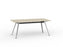 Team Boardroom Table 1800mm x 800mm (Choice of Frame & Worktop Colours) Polished Alloy / Nordic Maple KG_TMBD188_PA_NM