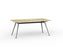 Team Boardroom Table 1800mm x 800mm (Choice of Frame & Worktop Colours) Silver / Atlantic Oak KG_TMBD188_S_AO