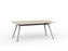 Team Boardroom Table 1800mm x 800mm (Choice of Frame & Worktop Colours) Silver / Nordic Maple KG_TMBD188_S_NM