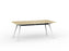 Team Boardroom Table 1800mm x 800mm (Choice of Frame & Worktop Colours) White / Atlantic Oak KG_TMBD188_W_AO