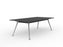 Team Boardroom Table 2400mm x 1200mm Boat Shaped (Choice of Frame & Worktop Colours)