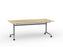 Team Flip Table 1800mm x 900mm (Choice of Frame & Worktop Colours) Silver / Atlantic Oak KG_TMFLIP189S_AO