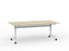 Team Flip Table 1800mm x 900mm (Choice of Frame & Worktop Colours) White / Nordic Maple KG_TMFLIP189W_NM