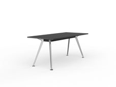 Knight's Team Boardroom Table 1800mm x 800mm, Rectangle, Chrome Frame (Choice of Worktop Colours)