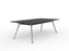 Knight's Team Boardroom Table 2400mm x 1200mm, Rectangle, Silver Frame (Choice of Worktop Colours)