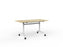 Knight's Team Flip Table 1400mm x 700mm, Rectangle, White Frame (Choice of Worktop Colours)