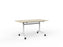 Knight's Team Flip Table 1400mm x 700mm, Rectangle, White Frame (Choice of Worktop Colours)