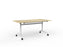 Knight's Team Flip Table 1600mm x 800mm, Rectangle, White Frame (Choice of Worktop Colours)