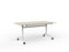 Knight's Team Flip Table 1600mm x 800mm, Rectangle, White Frame (Choice of Worktop Colours)