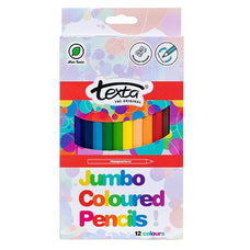 Texta Jumbo Colour Pencil Full Height 12's AO0307030