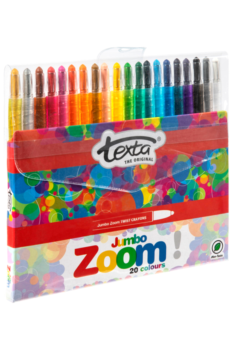 Texta Jumbo Zoom Crayons Pack of 20 AO49877