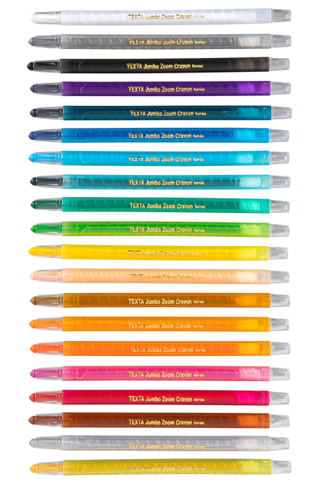 Texta Jumbo Zoom Crayons Pack of 20 AO49877