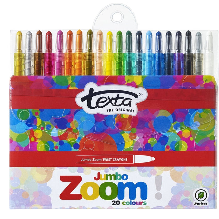 Texta Jumbo Zoom Crayons Pack of 20 AO49877