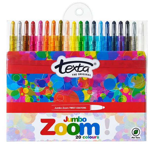 Texta Jumbo Zoom Crayons Pack of 20 AO49877