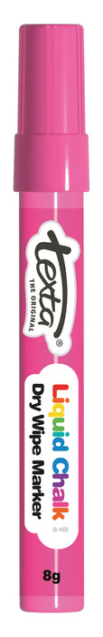 Texta Liquid Chalk Marker Bullet Dry Wipe Pink AO387940S
