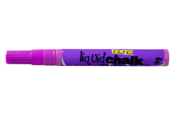 Texta Liquid Chalk Marker Bullet Dry Wipe Purple AO0387980