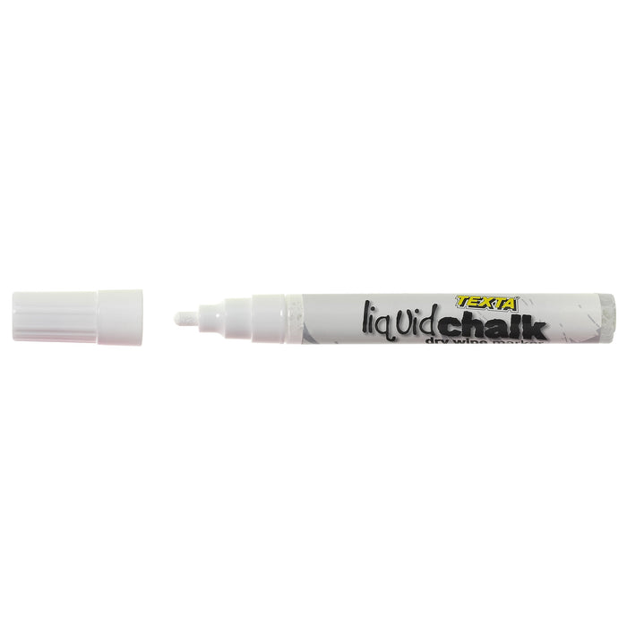 Texta Liquid Chalk Marker Bullet Dry Wipe White AO387970S