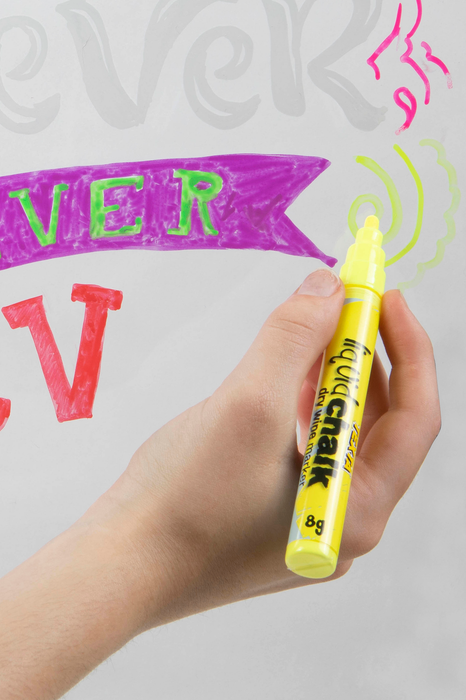 Texta Liquid Chalk Marker Bullet Dry Wipe Yellow AO0387930
