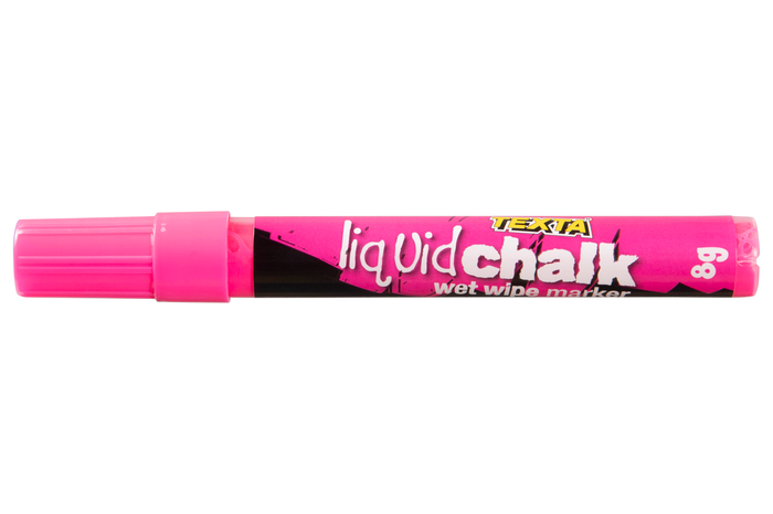 Texta Liquid Chalk Marker Bullet Wet Wipe Pink AO0388110