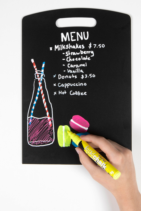 Texta Liquid Chalk Marker Bullet Wet Wipe Yellow AO0388100