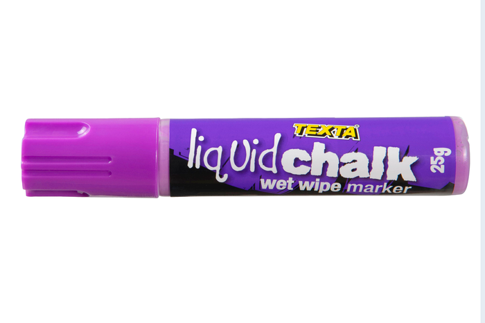 Texta Liquid Chalk Marker Wet Wipe Purple AO0388230