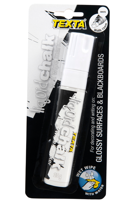 Texta Liquid Chalk Marker Wet Wipe White AO0388220