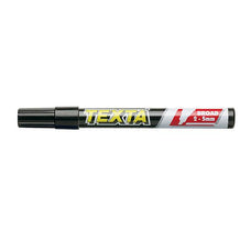 Texta Permanent Marker Chisel Tip Black 12's Pack AO0202520