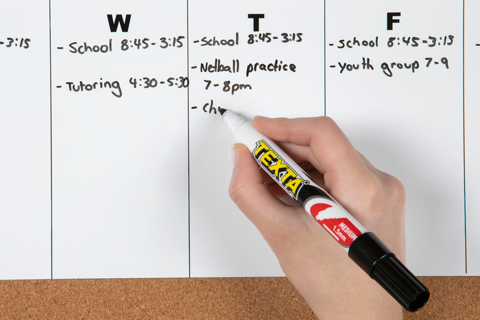 Texta Whiteboard Marker Bullet Tip Black 12's Pack AO0202600