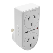 The Brute Power Co. Double Power Adaptor - Vertical + Surge Protection MKBPDASP