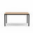 Titan Canteen Table 1800mm x 900mm - Black Frame / Autumn Oak Top