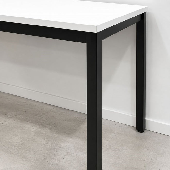 Titan Canteen Table 1800mm x 900mm - Black Frame / White Top