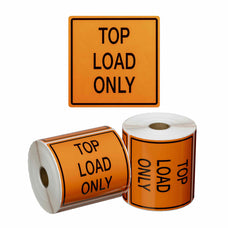 TOP LOAD ONLY Printed Permanent Adhesive Label 99mm x 99mm x 500 Labels per roll MPH15040