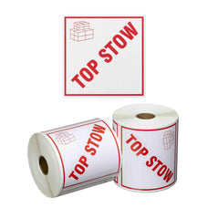 TOP STOW Printed Permanent Adhesive Label 99mm x 99mm x 500 Labels per roll MPH15080