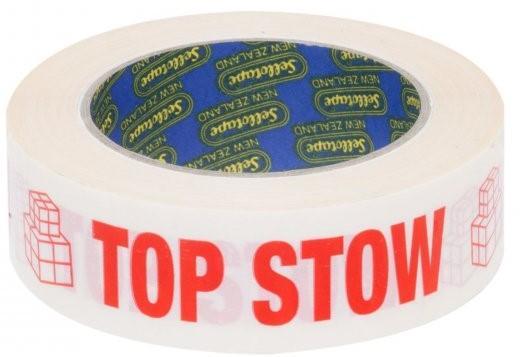 TOP STOW Printed Rippable Sellotape RIP030T Label 30mm x 125mm CX2092465