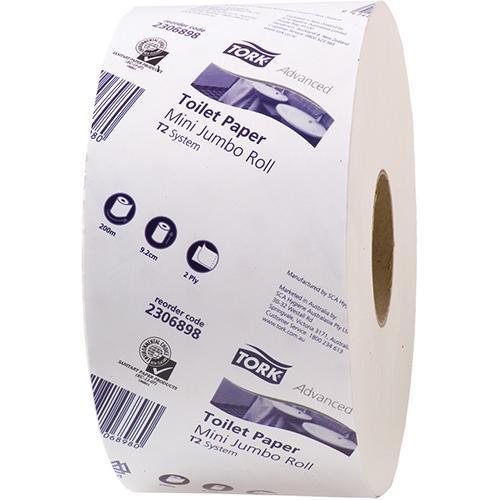 Tork Advance Soft 2 Ply Mini Jumbo Toilet Paper T2 (2306898) GL1040918