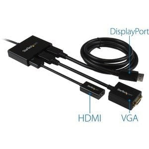 Triple Head DisplayPort 1.2 Multi Monitor MST Hub - DisplayPort 1.2 Multi Stream Video Output Hub - 1x DP (M) to 3x DP (F) Divisor - DisplayPort Multiplicator Hub IM2639104